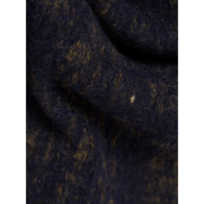 Cardigan in Navy Marble Fleece