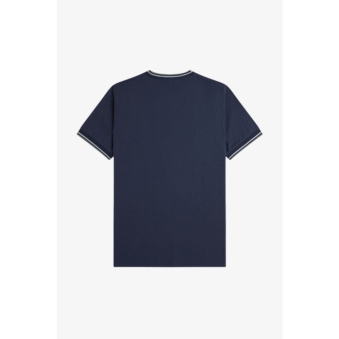 Twin Tipped T-Shirt in Dark Airforce/Light Ice/Bay Leaf