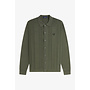 Button Through Knitted Shirt in Laurel Wreath Green
