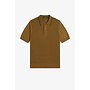 Pique Stitch Knitted Shirt in Shaded Stone