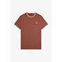 Twin Tipped T-Shirt in Whiskey Brown/Ecru