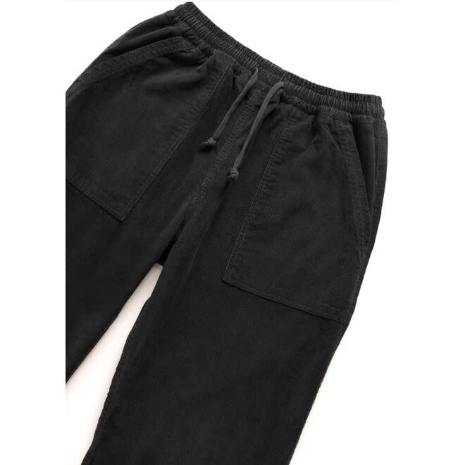 Corduroy Chef Pants in Black