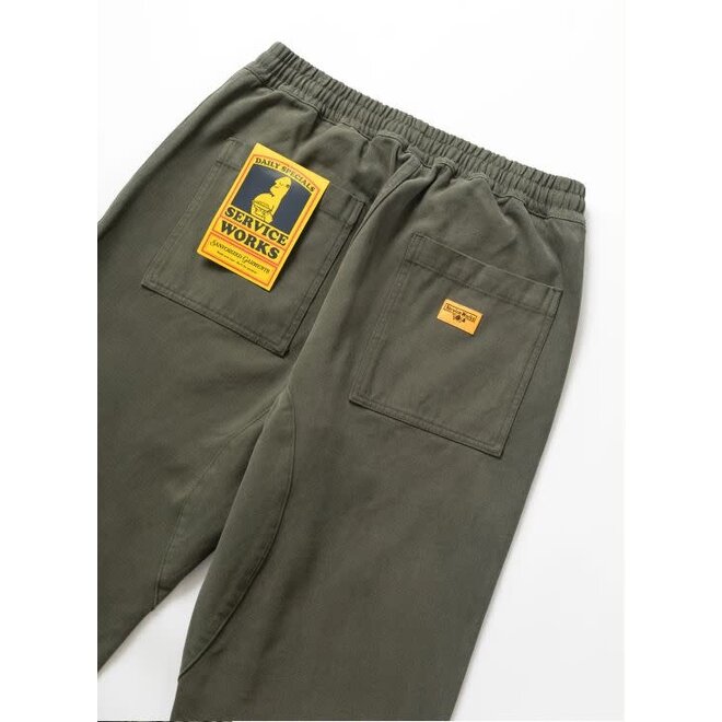 Moleskin Chef Pants in Moss