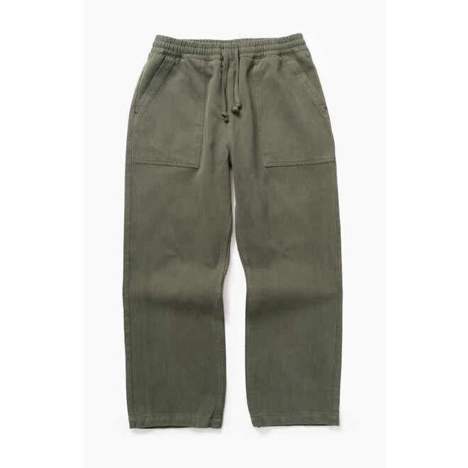 Moleskin Chef Pants in Moss