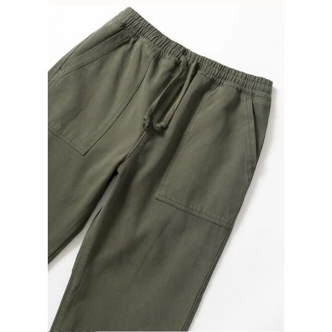 Moleskin Chef Pants in Moss