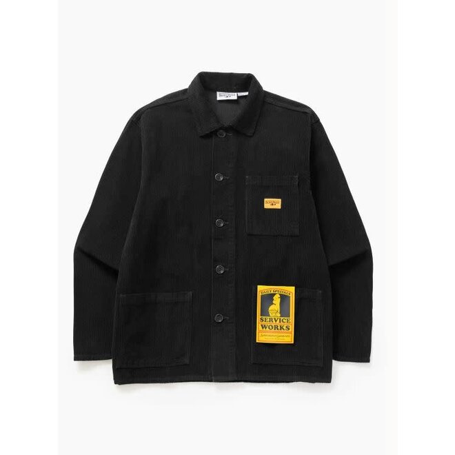 Corduroy Chore Shirt in Black