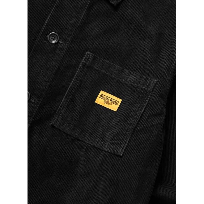 Corduroy Chore Shirt in Black