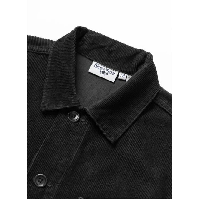 Corduroy Chore Shirt in Black