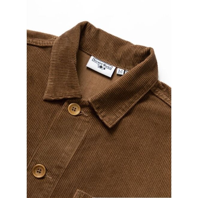 Corduroy Chore Shirt in Bark
