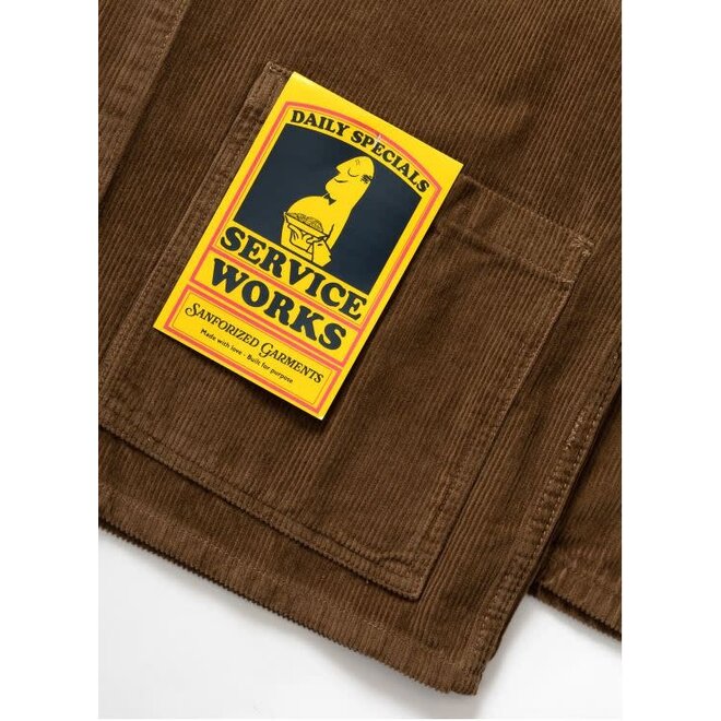 Corduroy Chore Shirt in Bark