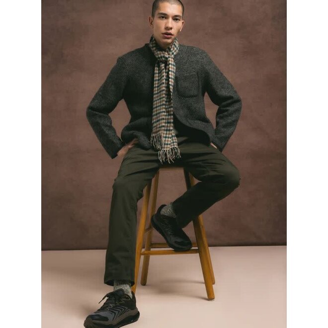 Neist Wool Cardigan in Moss