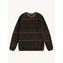 Junction Fairisle Sweat in Peat/ Black