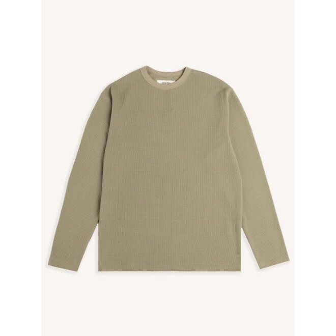 Waternish Waffle Tee in Sage