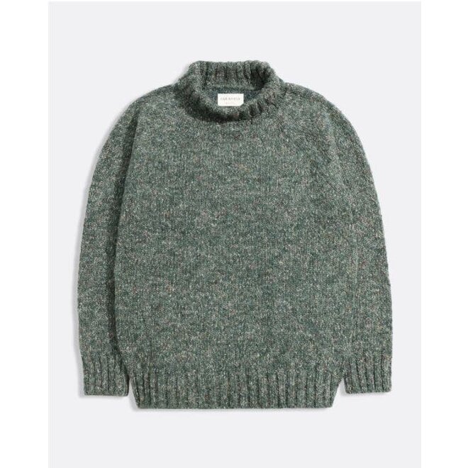 Bayer Roll Neck in Green/Multi Fleck