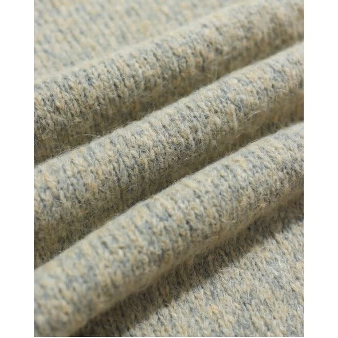 Kier Knitted Polo Shirt in Stone