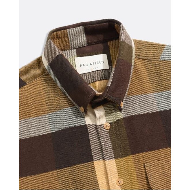 Larry Shirt in Yellow/Multi Check