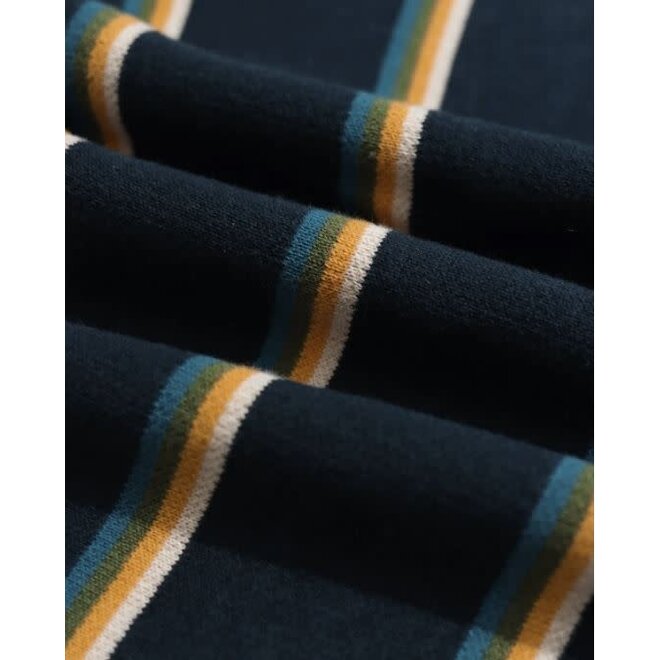 Zigger Cardigan in Navy/Multi Stripe