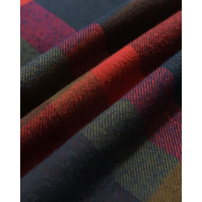 Day Zipper Shirt in Red/Multi Check