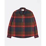 Day Zipper Shirt in Red/Multi Check