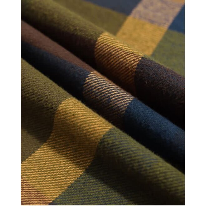 Day Zipper Shirt in Green/Multi Check