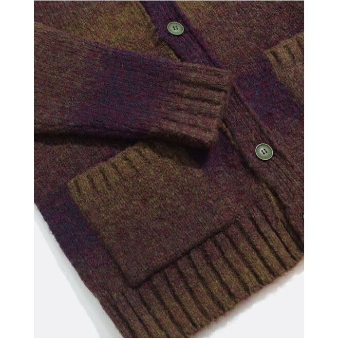 Buckley Cardigan in Purple/Green