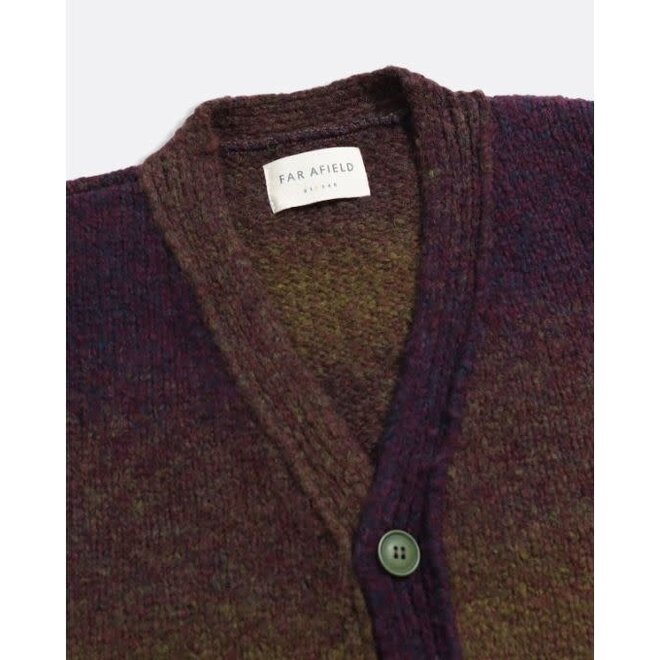 Buckley Cardigan in Purple/Green