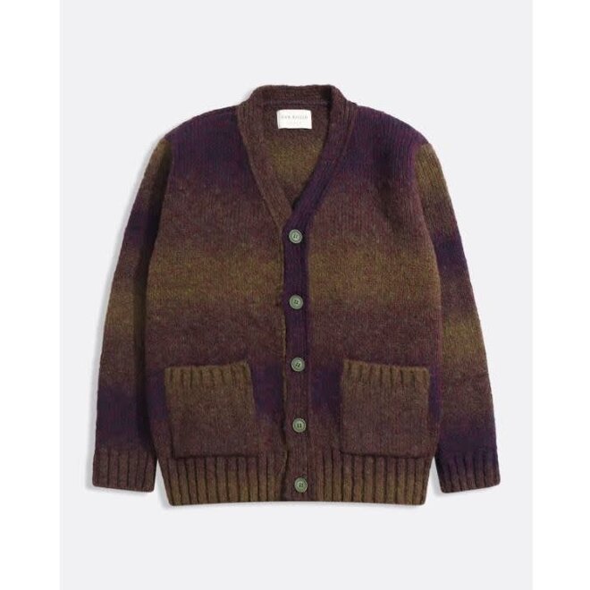 Buckley Cardigan in Purple/Green