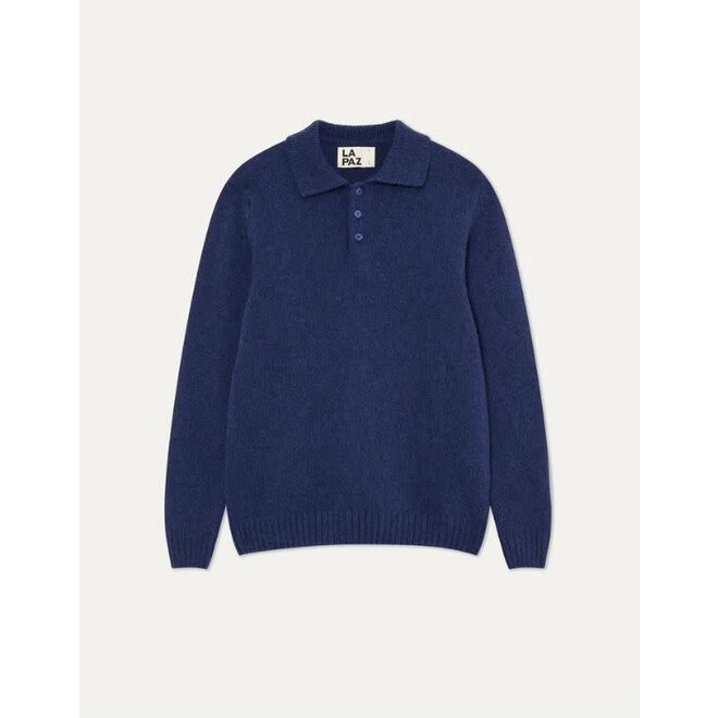 Eca Polo Knit in Yves Blue