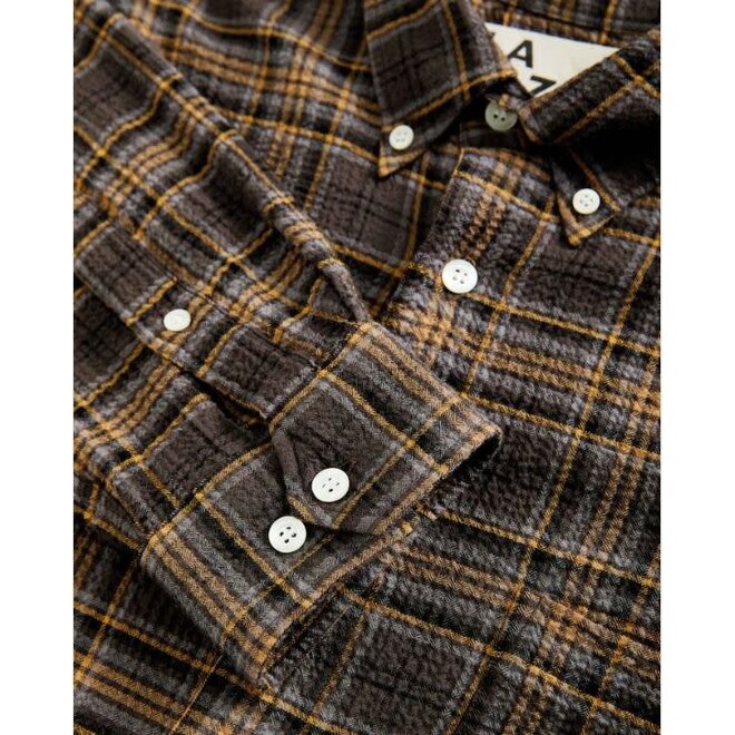 Bastos Shirt in Brown Checks