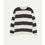 Pavia Sweatshirt in Dark Navy/Off White