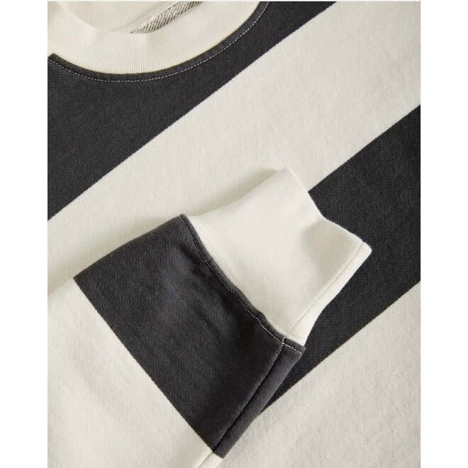 Pavia Sweatshirt in Dark Navy/Off White