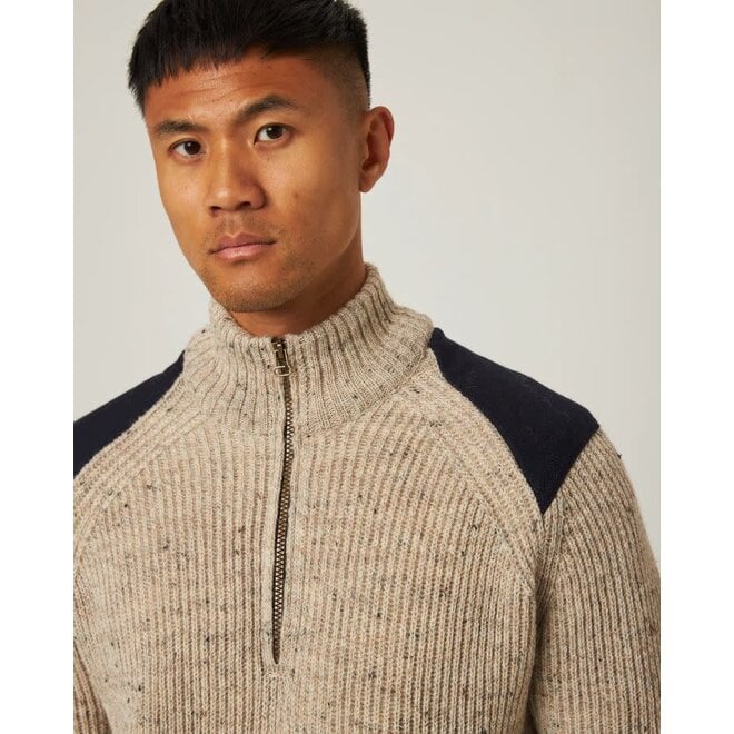 Bexley Quarter Zip Jumper in Skiddaw