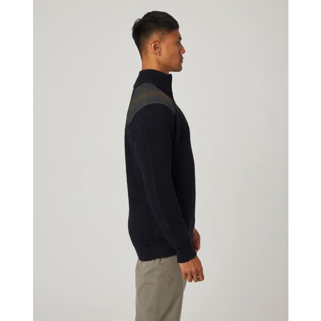 Bexley Quarter Zip Jumper in Navy
