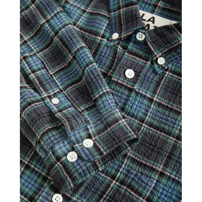 Branco Shirt in Black Sand Checks