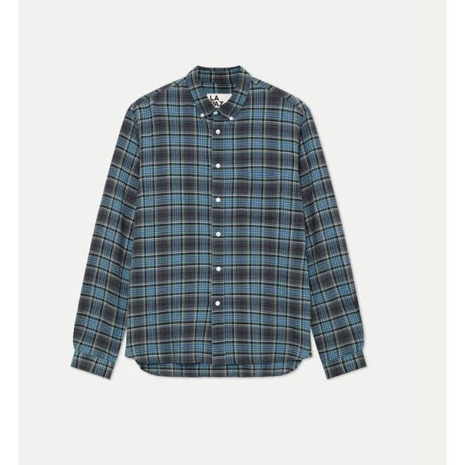 Branco Shirt in Black Sand Checks