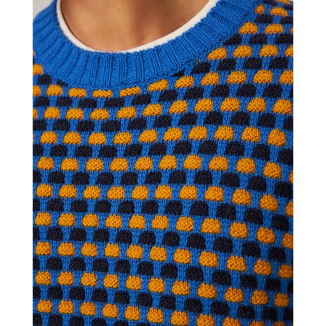 Network Crew Jumper in Cobalt