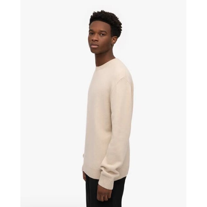 Classic Merino Wool Crew in Ivory White