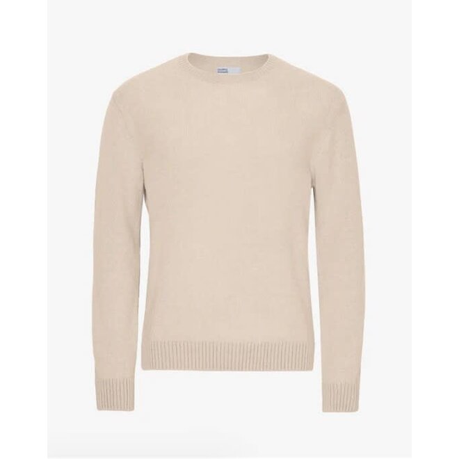 Classic Merino Wool Crew in Ivory White