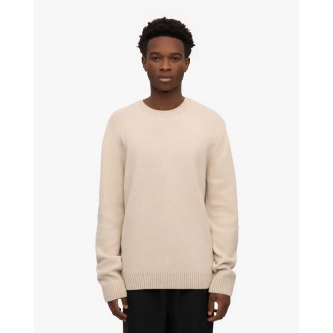 Classic Merino Wool Crew in Ivory White