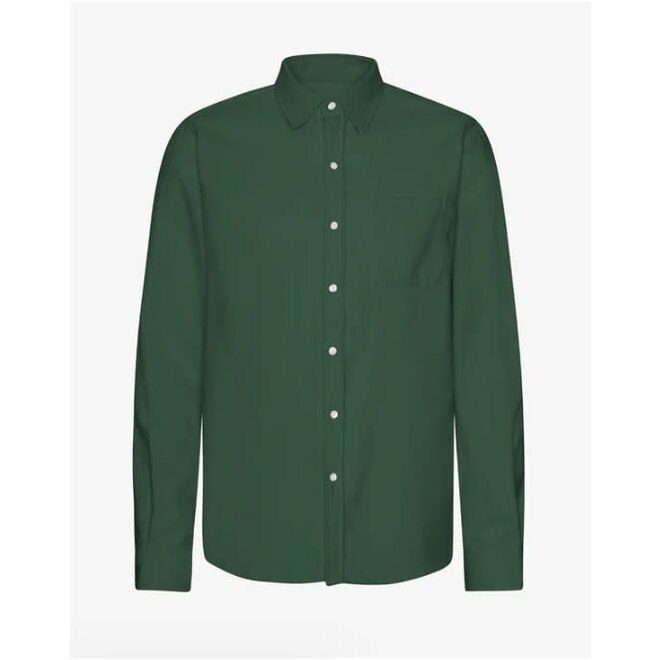 Classic Organic Flannel Shirt in Emerald Green
