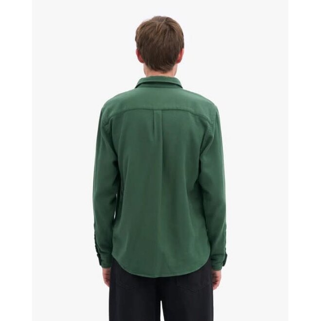 Classic Organic Flannel Shirt in Emerald Green