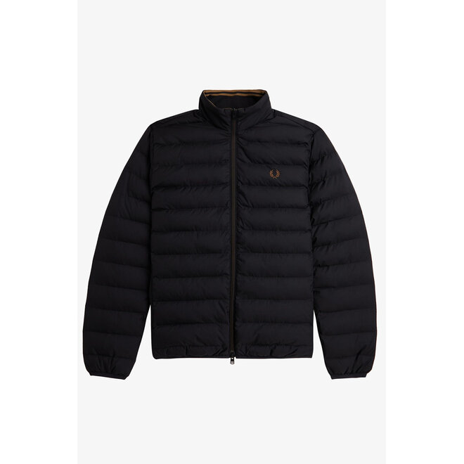 Padded Insulated Jacket in Black