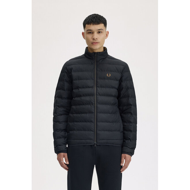 Padded Insulated Jacket in Black