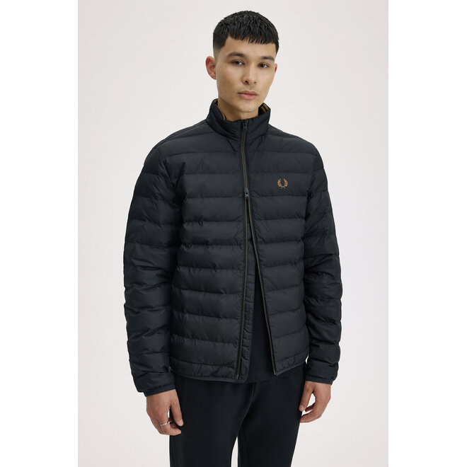 Padded Insulated Jacket in Black