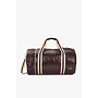 Classic Barrel Bag in Oxblood/Ecru