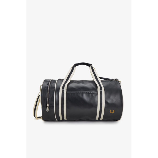 Classic Barrel Bag in Navy/Ecru