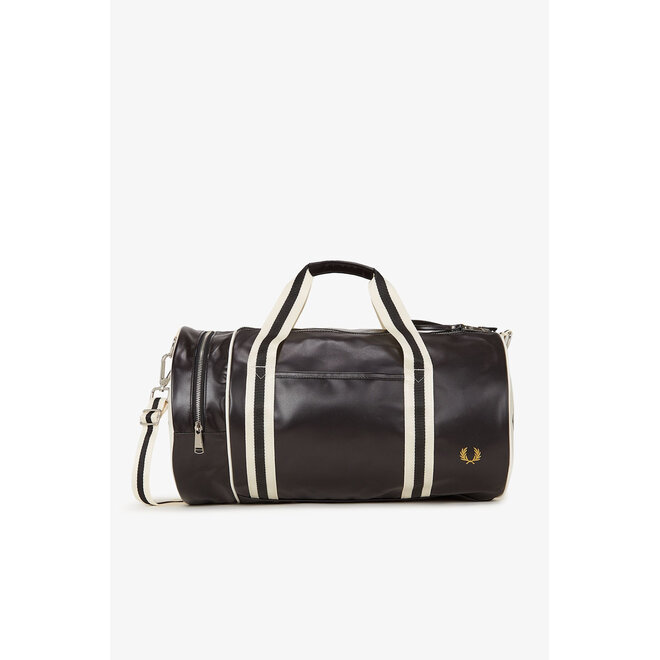 Classic Barrel Bag in Black/Ecru