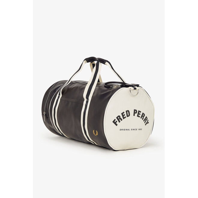 Classic Barrel Bag in Black/Ecru