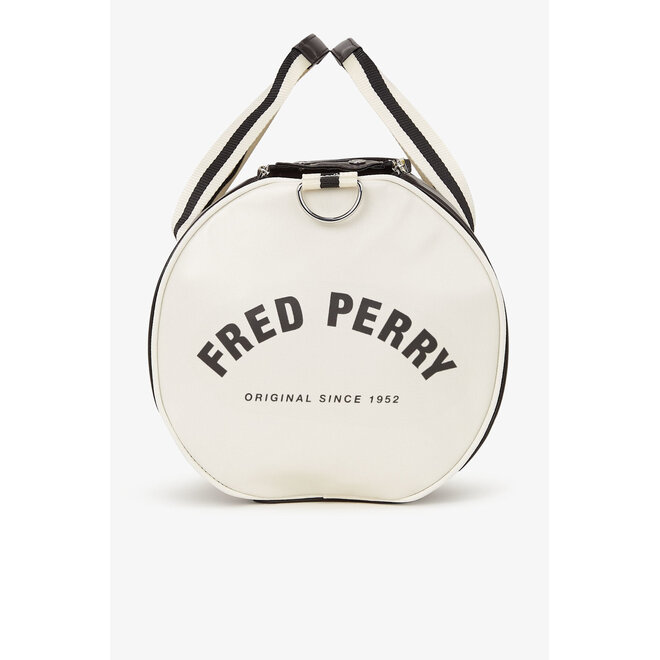 Classic Barrel Bag in Black/Ecru