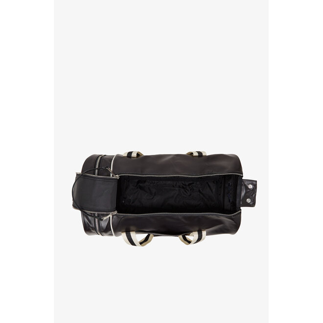 Classic Barrel Bag in Black/Ecru